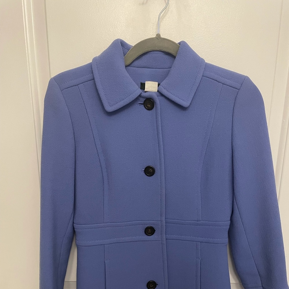 J. Crew periwinkle blue Lady Day coat